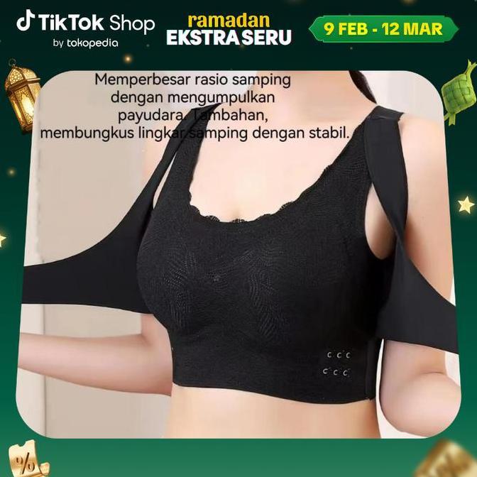 TERMURAH - [VIMISU]BRA SPORT TERBARU TANPA KAWAT/MENEGAK BAHU DENGAN SEMPURNA Bh