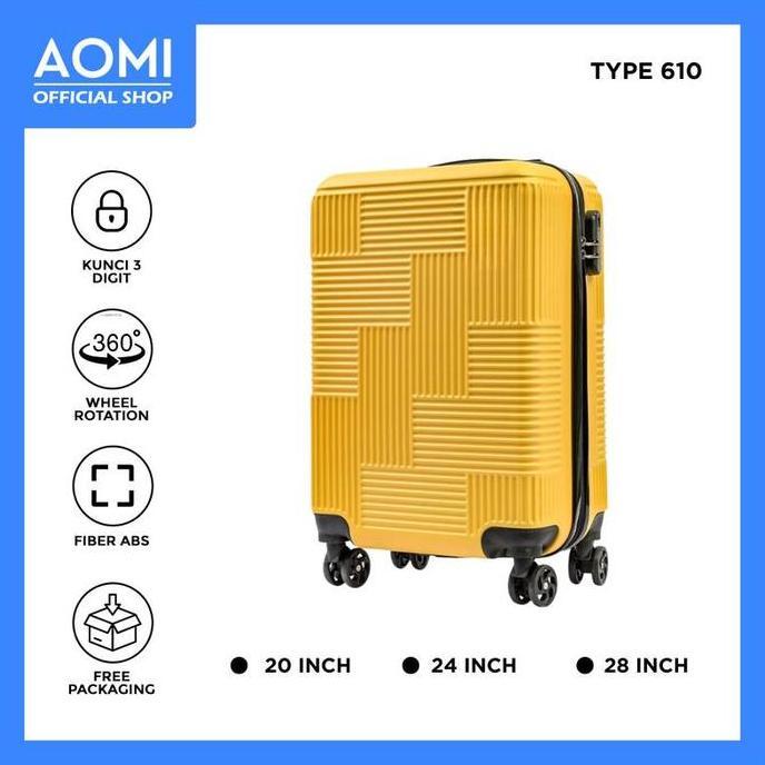 PROMO DISKON - AOMI Koper Aomi Size 2 Inch Type 610 AO-804 Fiber ABS Aluminium 360 Wheel Kapasitas 3