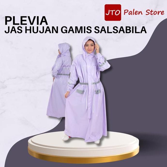BEBAS ONGKIR - Jas Hujan Gamis Salsabila PLEVIA - Jas Hujan PLEVIA Gamis Salsabila
