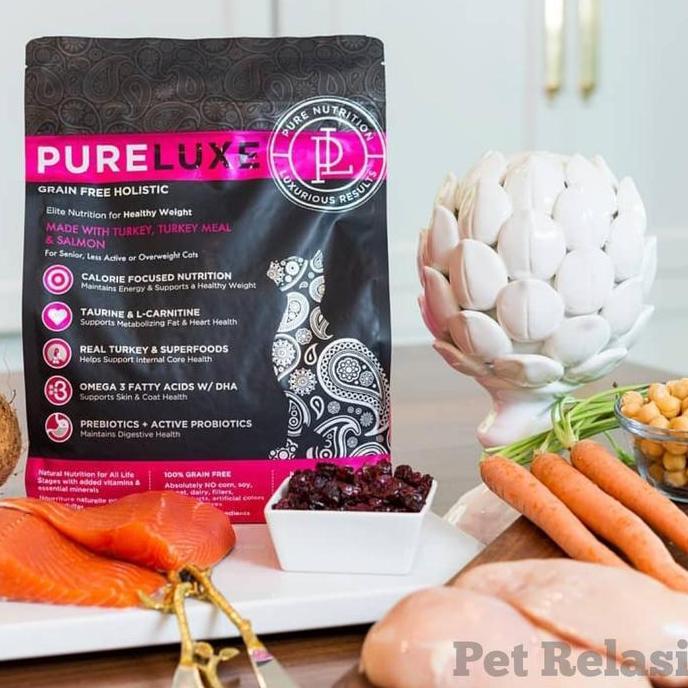 Makanan Kucing/ Cat Food Pureluxe Cat Senior/ Overweight Cat 1.5kg