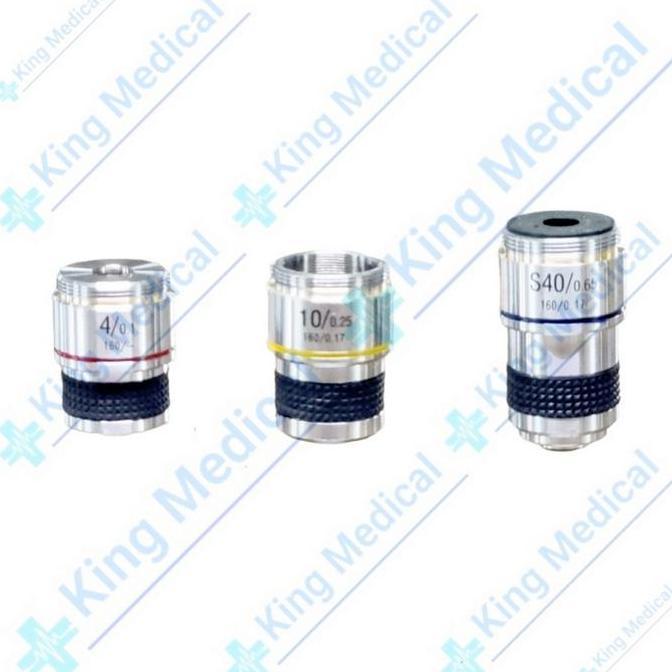 Lensa Objektif 4x/10x/40x/100x Mikroskop Microscope Monokuler