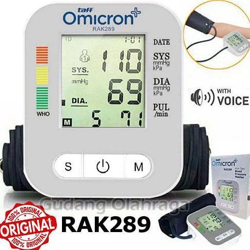 Alat Ukur Tensi Darah Tensimeter Digital Taff Omicron RAK 289 Original