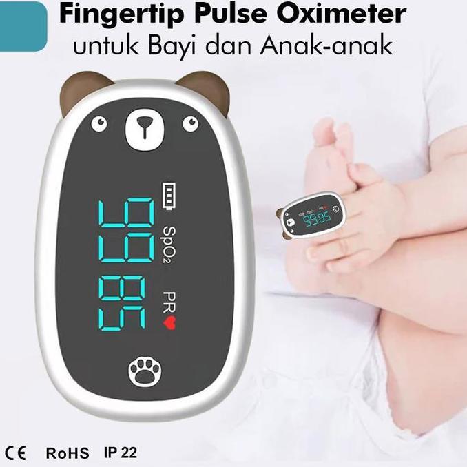 Oximeter Bayi Balita & Anak-anak Fingertip Pulse Oximeter baby & Kids