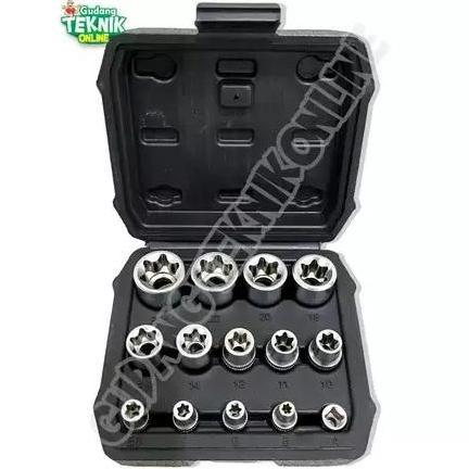 RXT Mata Kunci Sock Sok Bintang E-STAR 14Pcs ALDO E4 E5 E6 E7 E8 E10 E11 E12 E14 E16 E18 E20 E22 E24