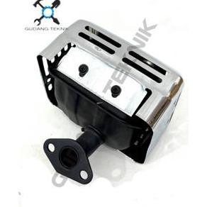 VIST (106 JF MATRIX) Knalpot CHROME Engine CX160 CX200 Silincer JF MATRIX / Muffler Mufler Mesin Pen