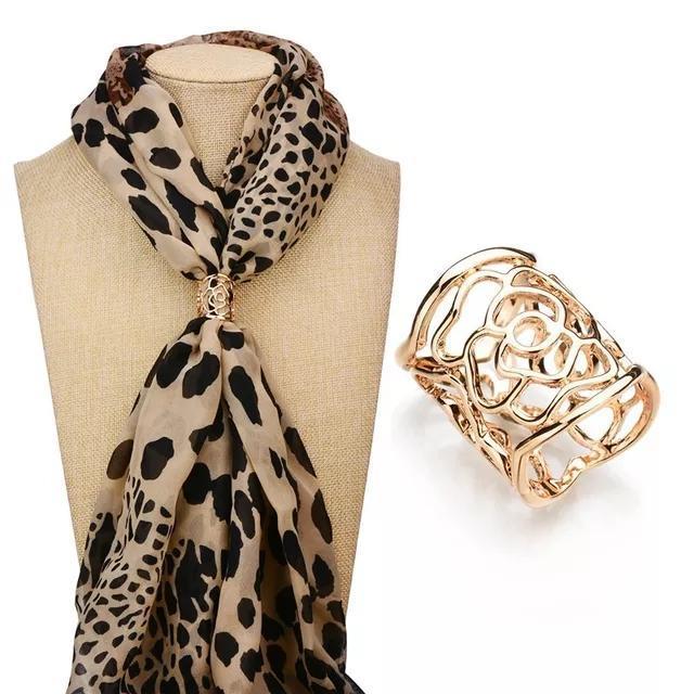Bisa Cod - Ring Jilbab Anyaman - Bros Cincin Kerudung - Ring Syal / Scarf - Impor