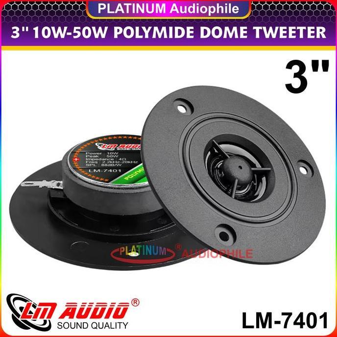 ESOKUIKI Tweeter 3 Inch Polymide Dome 3" Hifi Tweter Speaker LM-7401