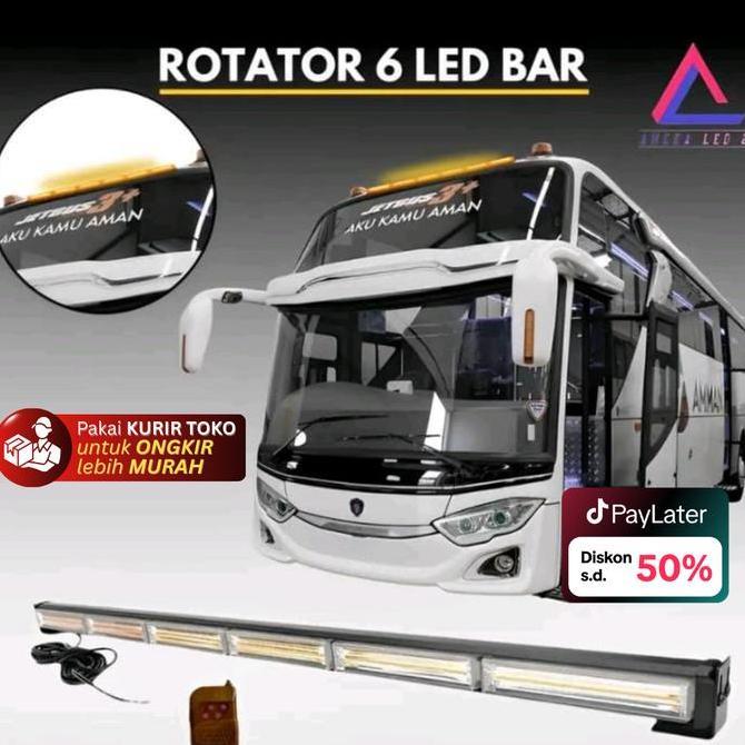 NOICHERS Lampu Rotator Lampu Led Bar Lampu Untuk Atap Car Mobil Bus Truk 9-36V Free Remote