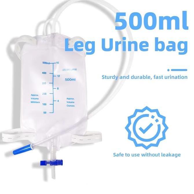 NOICHERS Kantong Urin Kateter Pria Catheter Urinal Bag 500ml