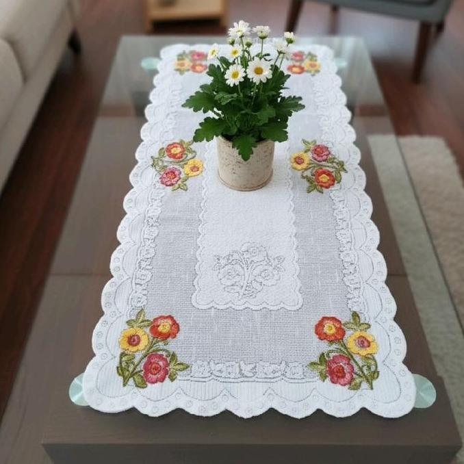 taplak meja ruang tamu minimalis taplak meja tamu rajut