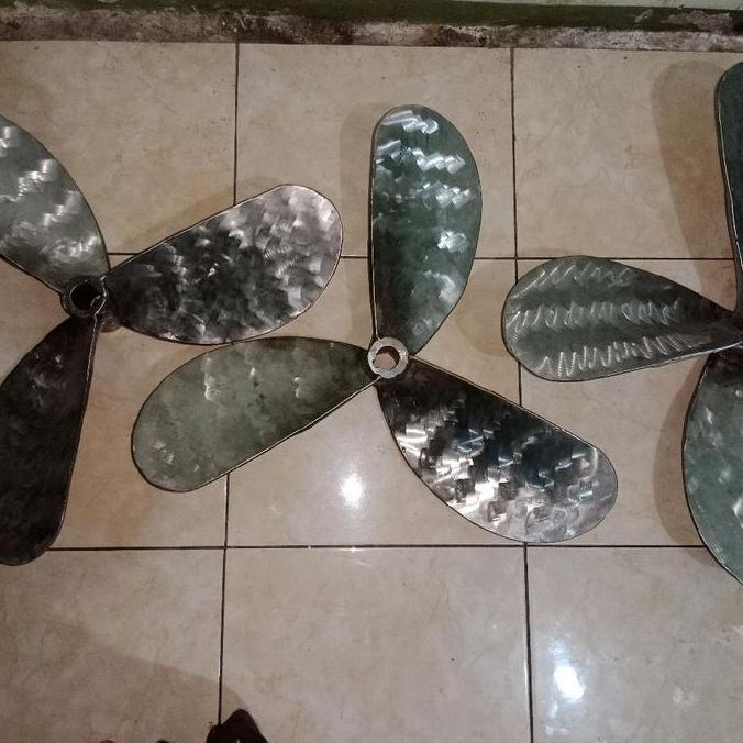 Terlaris Kipas Kapal Perahu Stenlis Daun 3 Ukuran 28-19