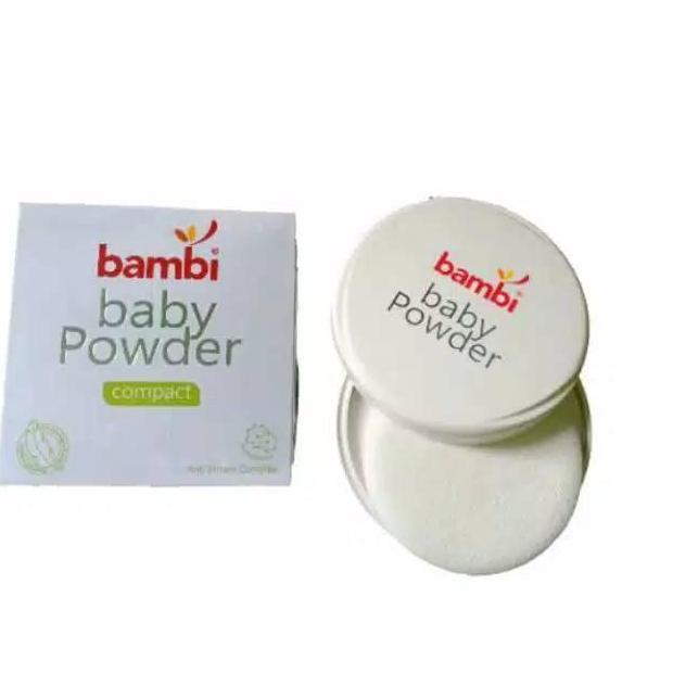BAMBI BABY COMPACT POWDER FULL CASE / BAMBI BEDAK PADAT / BAMBI BEDAK TABUR / BAMBI BEDAK BAYI