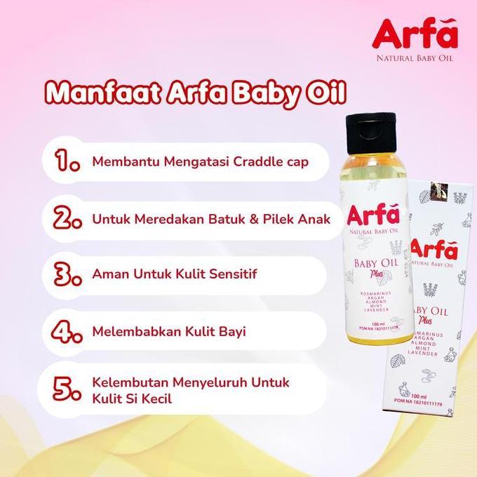 ARFA NATURAL BABY OIL - MEMBANTU MELEGAKAN BATUK PILEK BAYI & ANAK