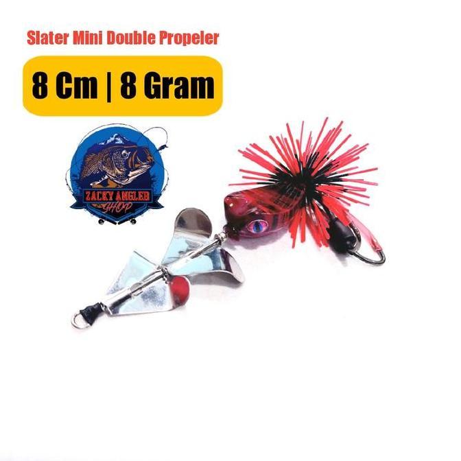 Tsurizao- Slater Mini Buzzbait Double Propeler Umpan Gabus
