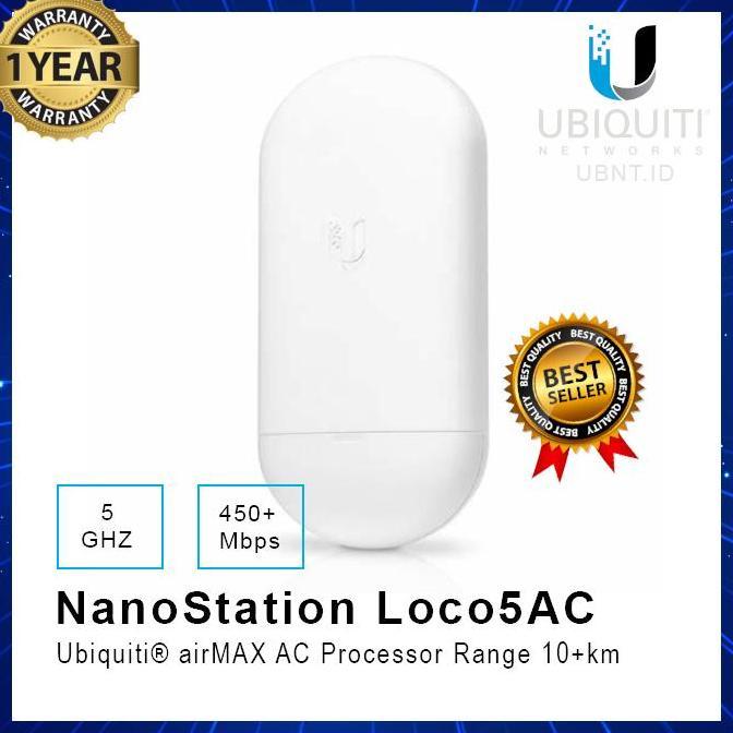UBIQUITI LOCO5 AC NANOSTATION LOCO AC 5GHZ AIRMAX AC CPE ORIGINAL DAN TERPERCAYA