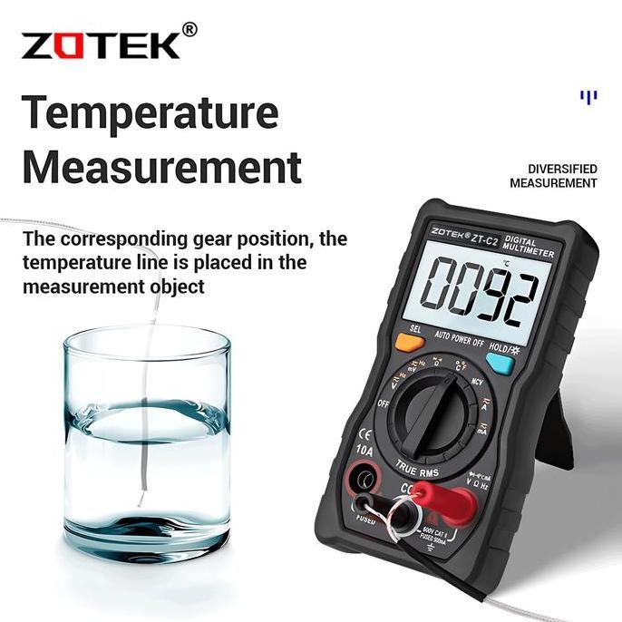Hiyahiya- Zotek Zt-C2 Avometer Digital Multitester Digital Original Ac/Dc