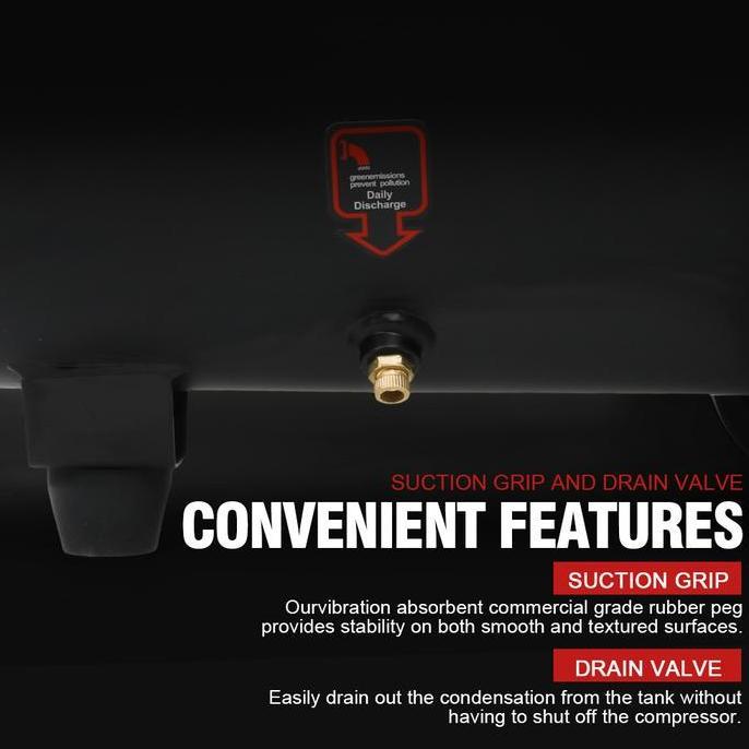 Kirimkirim- Jld Mesin Kompresor Angin 30L Kompresor Listrik Mini Lengkap 1100W Air Compressor 0.8Mpa