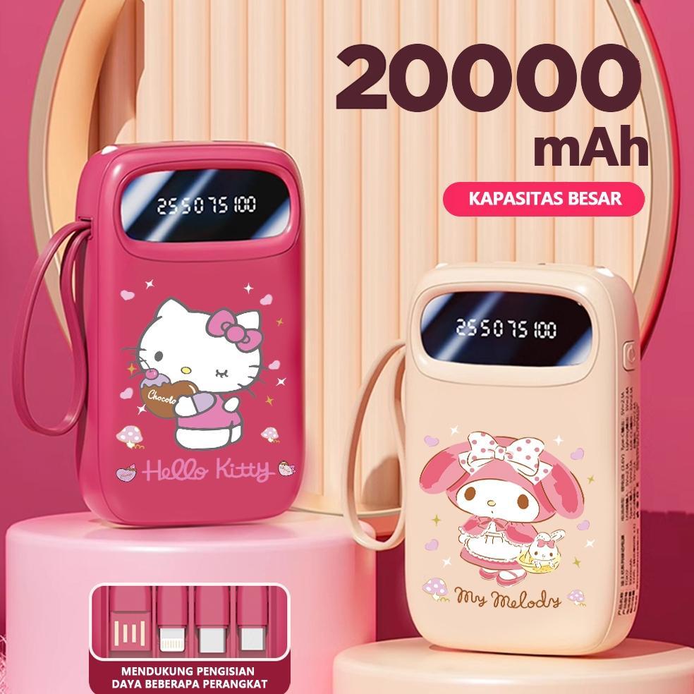 Promo Terbaru Mini Size Lotso Powerbank Portable 20000 Mah With 4 Usb Fast Charging Dual Input Port 