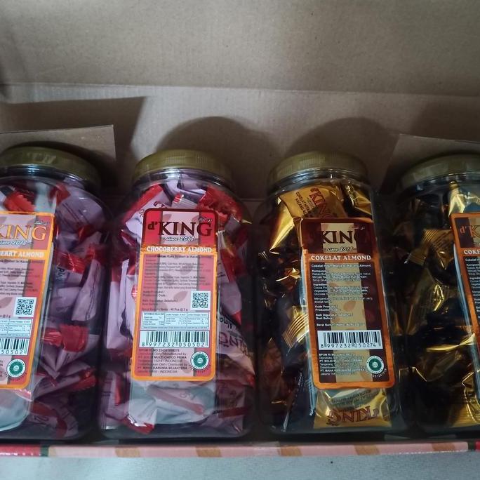 D KING ALMOND KEMASAN BOX/BONIBOL COKLAT ALMOND LM