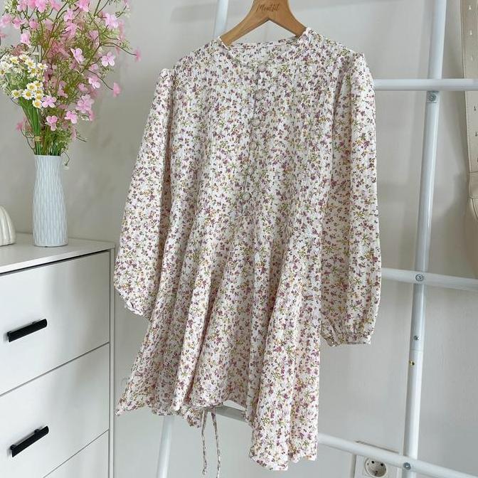 HANA BLOUSE | Long hana | blouse motif lucuu| floral blouse TM