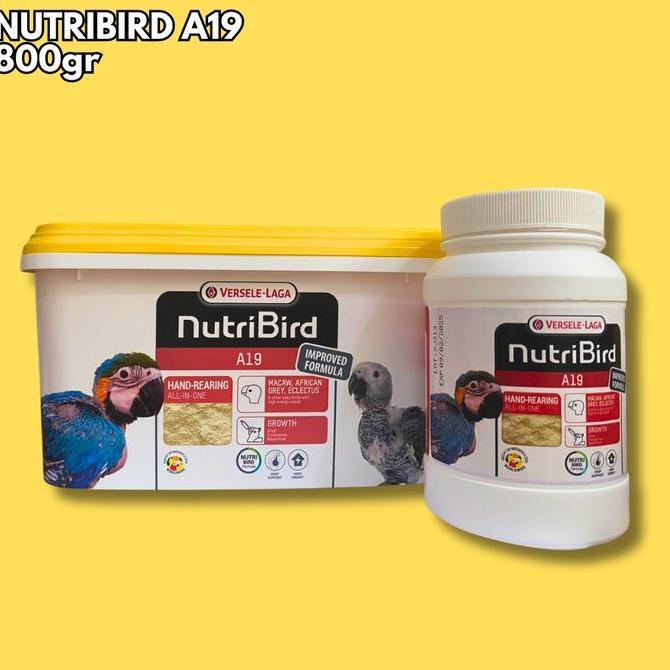 Fugl- Nutribird A19 Pakan Lolohan Versele Laga Nutri Bird Kemasan 800Gr