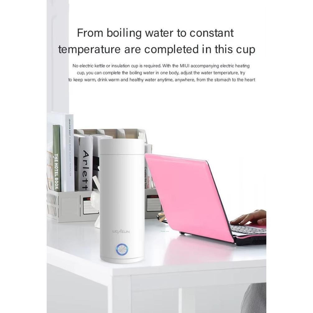 HOT DEALS Teko Listrik Portable 400ml - Pemanas Air Mini untuk Travel/Kantor, Pemanas Cepat, Bisa US