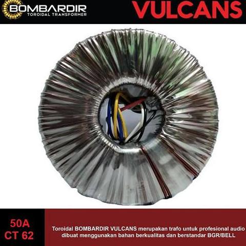 TRAFO VULCANS 50A CT 62V 52V - BOMBARDIR BLACKGATE TRAVO TOROID 50 A TRAPO TORDIAL VULCAN 50 AMPER D