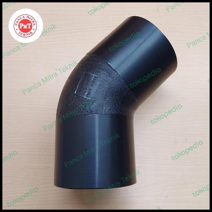 HOT DEAL ELBOW HDPE 45 4" INCH (110MM) PN16 / ELBOW BUTT FUSION HDPE 