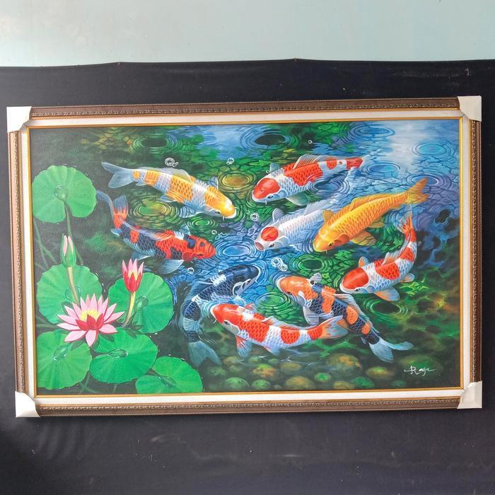 lukisan ikan koi jumbo
