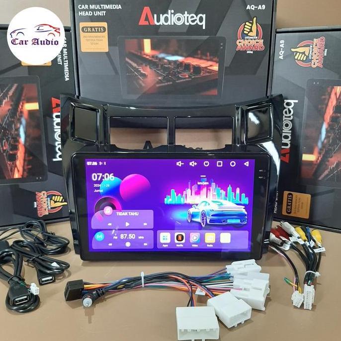 HEAD UNIT ANDROID 9 INCH YARIS BAKPAO ATAU YARIS 2006-2012 ORIGINAL DAN TERPERCAYA