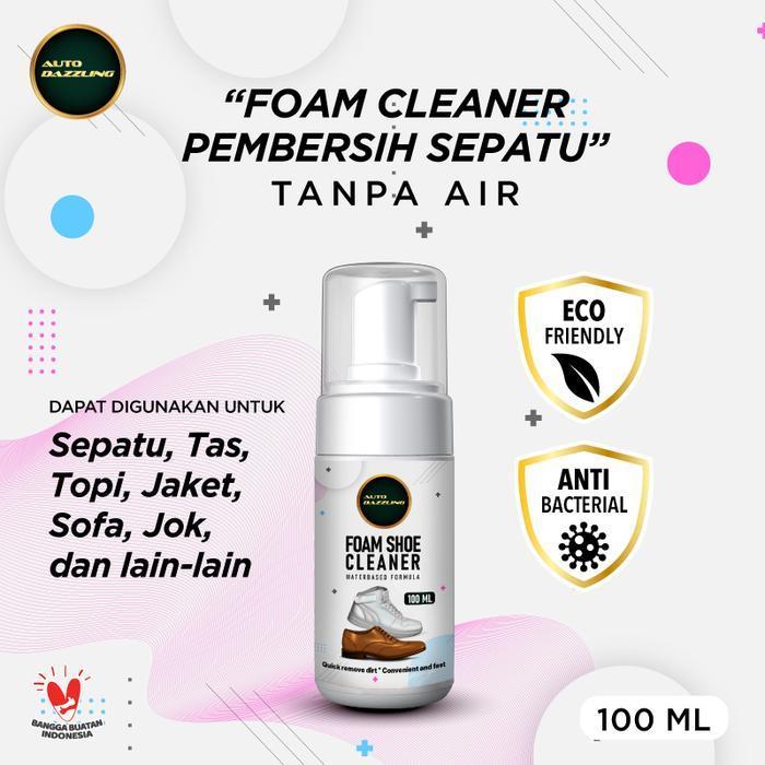 Bisa Cod - Foam Shoe Cleaner Autodazzling Shoes Cleaner Pembersih Sepatu Sneakers