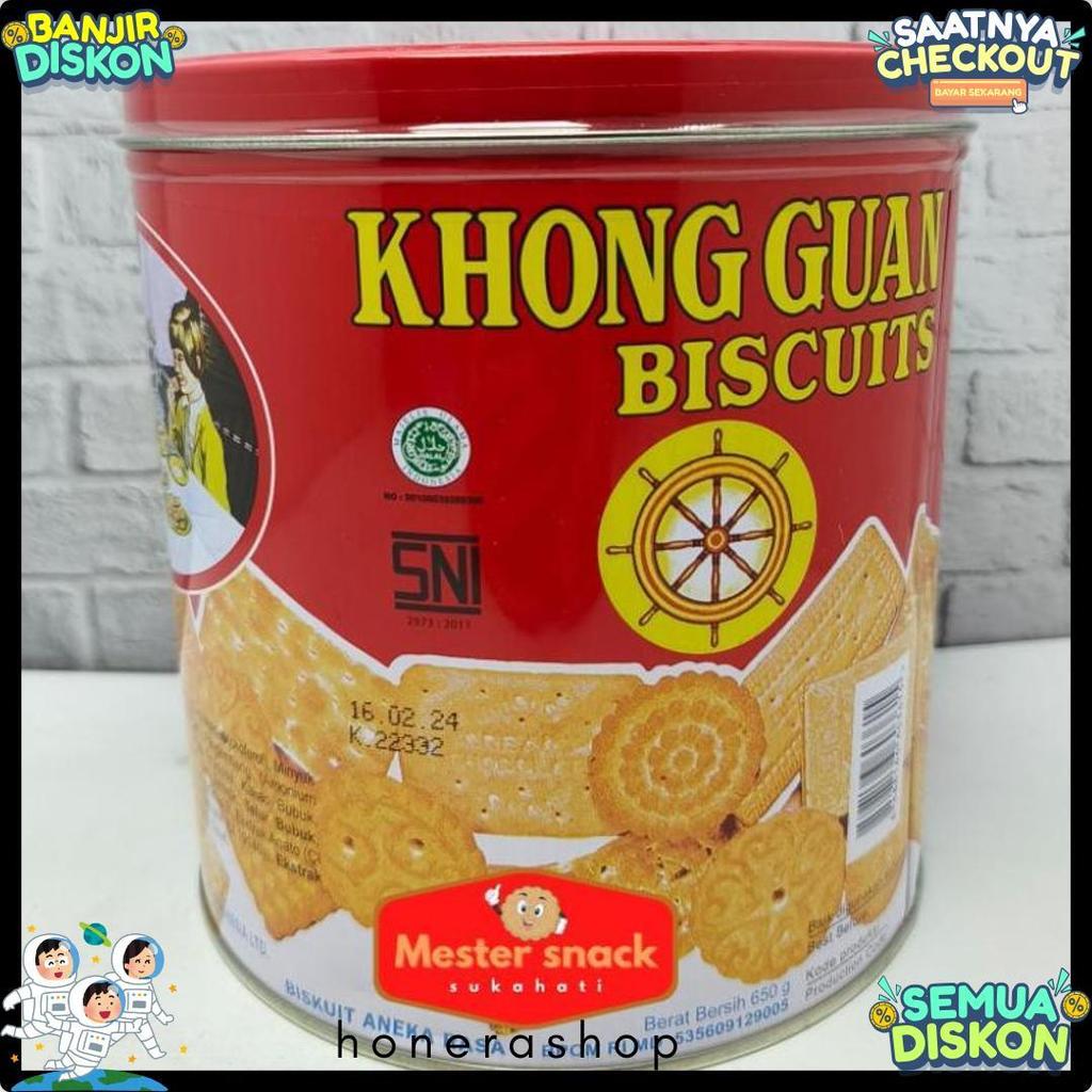 Promo Khong Guan Biscuits Kaleng Red Mini 650 Gram | Khong Guan Kaleng | Khong Guan | Kue Lebaran | 