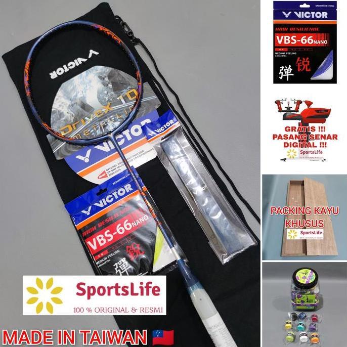 IRMAZUKI81 - RAKET BADMINTON VICTOR DRIVEX 1 METALLIC ORIGINAL