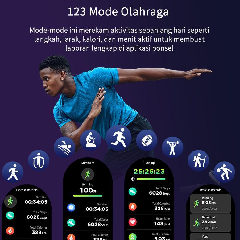 Hot Sale Morein Plus Gt1 Smartwatch - 1.43'' Amoled | Tahan Air Ip68 | Baterai Tahan Lama | 123 Mode