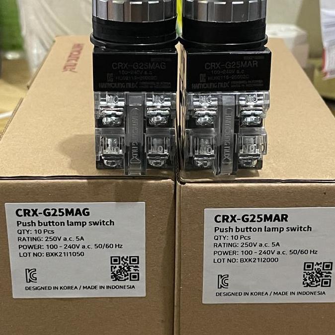 PUSH BUTTON LAMP SWITCH HANYOUNG CRX-G25MAG / MAR SIAP KIRIM