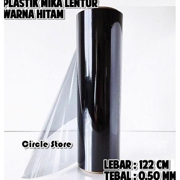 Pacnpac- Plastik Mika Lentur Flexible Pvc Hitam Lebar 122Cm Tebal 0.50Mm
