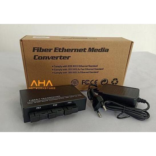 TERMURAH - Converter FO 3FO 3Eth Converter 3F3E Media Converter 3FO 3Lan