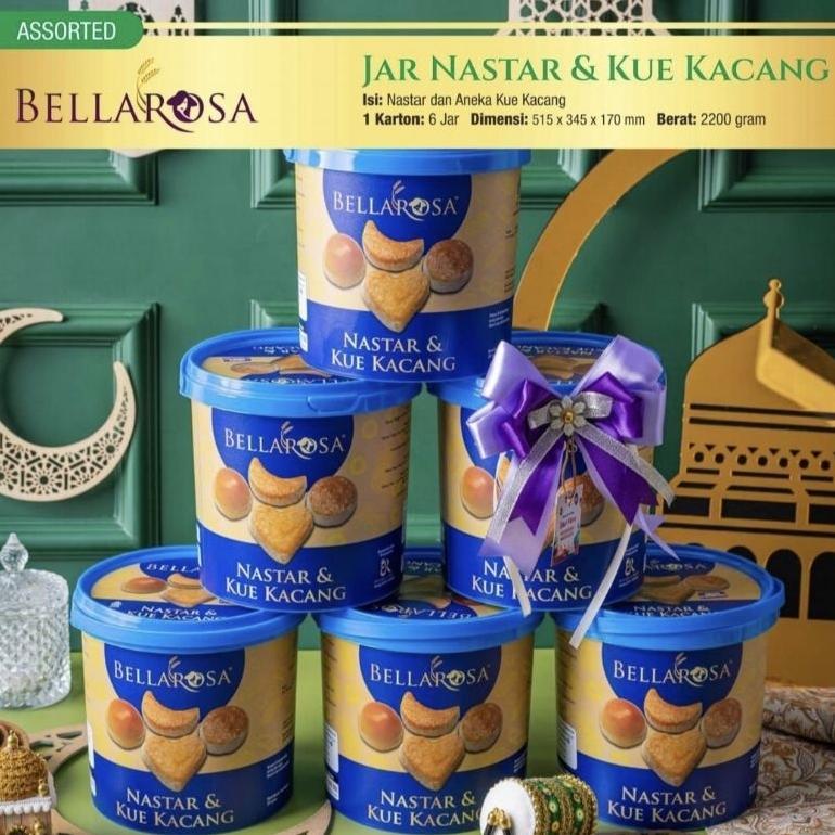 Flash Sale (Ecer) Bellarosa Festive Mix Jar Nastar Waffle ( Nastar Kucang / Kuker / Waffle )