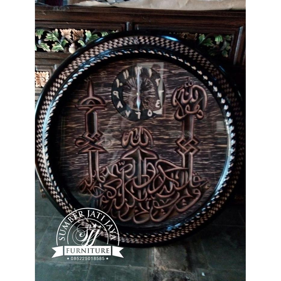 Kaligrafi jam, jam kaligrafi, mebel jepara