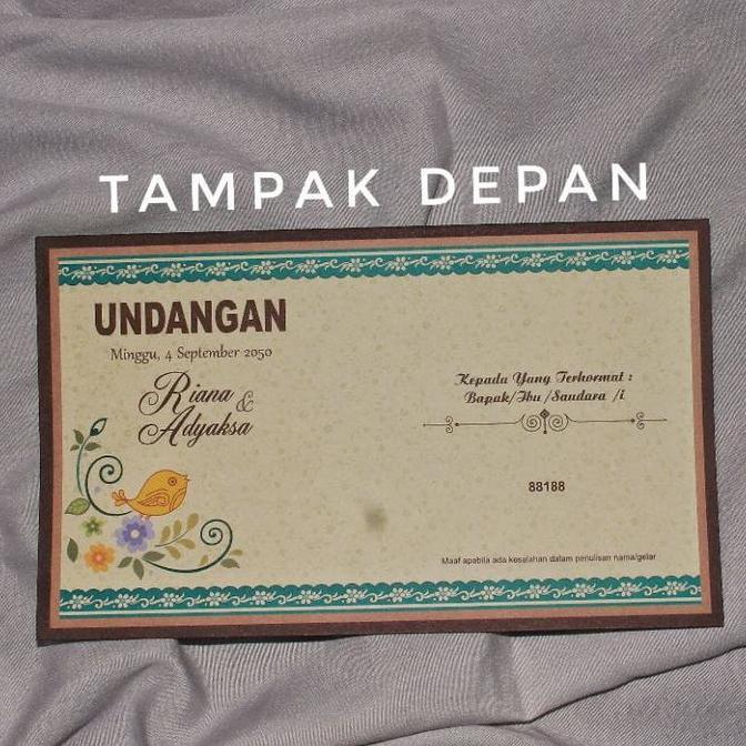 Undangan Blangko kosong ERBA 88188 isi 100 Lembar