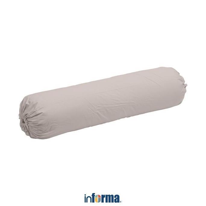 Informa Linotela 37X102 cm Sarung Guling - Cokelat Muda Pelindung Guling Bantal Panjang Sprei Kelamb