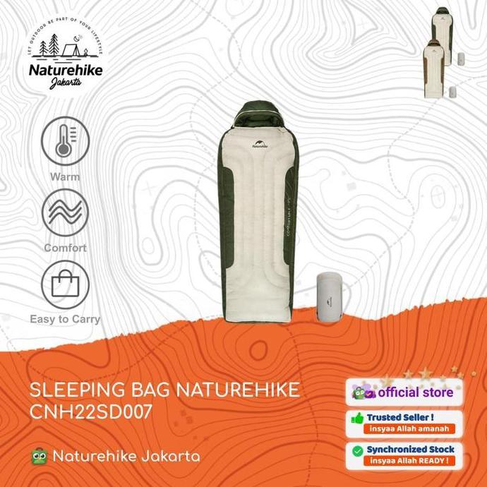 Terlaris Sleeping Bag / Kantong Tidur Camping Snow Winter Naturehike Cnh22Sd007