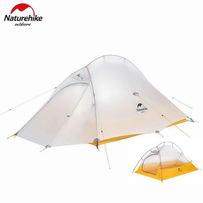 Terlaris Tenda Camping Cloud Up 2 Ul 10D Naturehike Nh19Zp017 Tent Camping Glamping Hiking Piknik Be