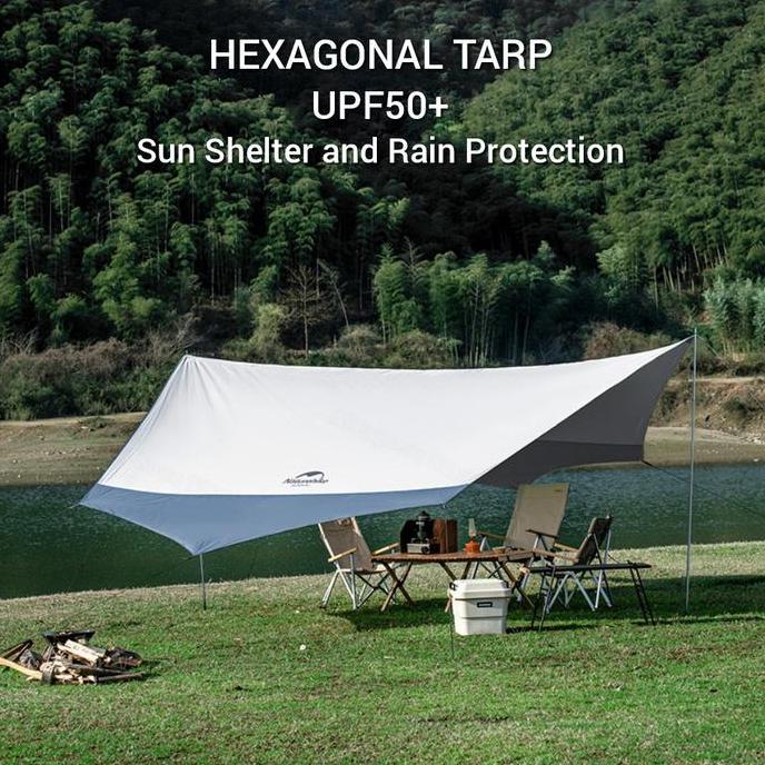 Terlaris Flysheet Tenda Hexagon Tarp Sun Shelter Naturehike Nh16T013-S Size L