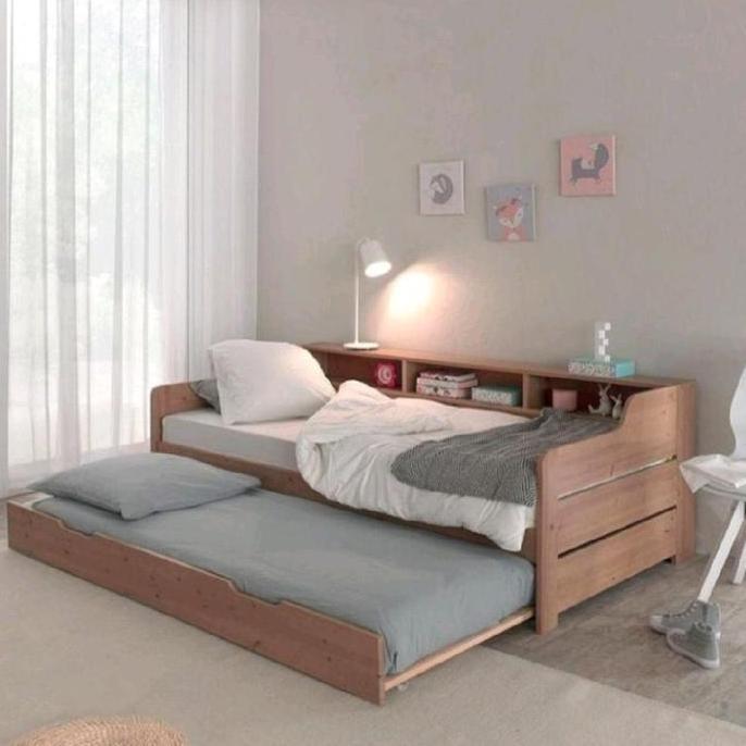 Terlaris Dipan Laci Sorong /Dipan Tempat Tidur Uk 90 X 200