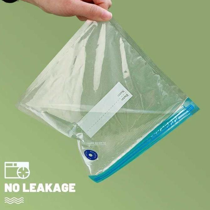 SRADAN Kantong Plastik Vacuum Makanan Ziplock Reusable BPA Free 10 PCS