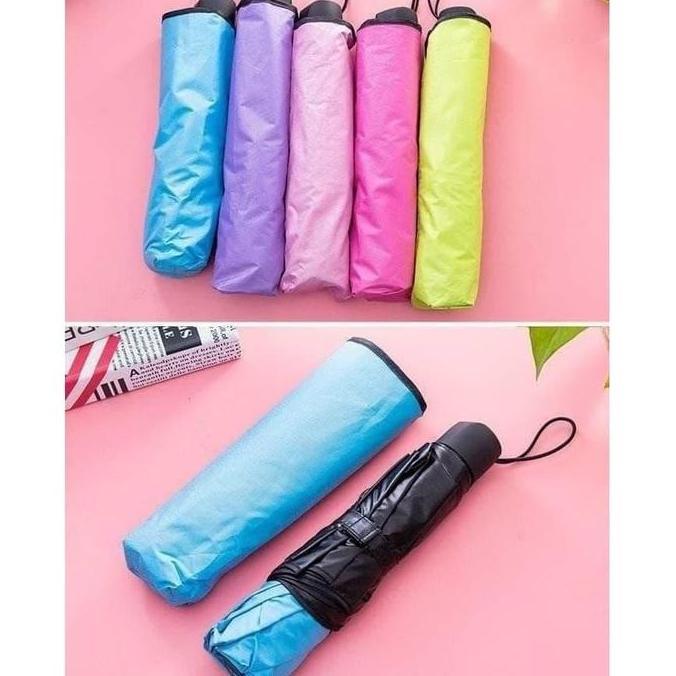 Payung Lipat 3D / Payung 3 Dimensi Lapisan Dalam Hitam merk SAKURA