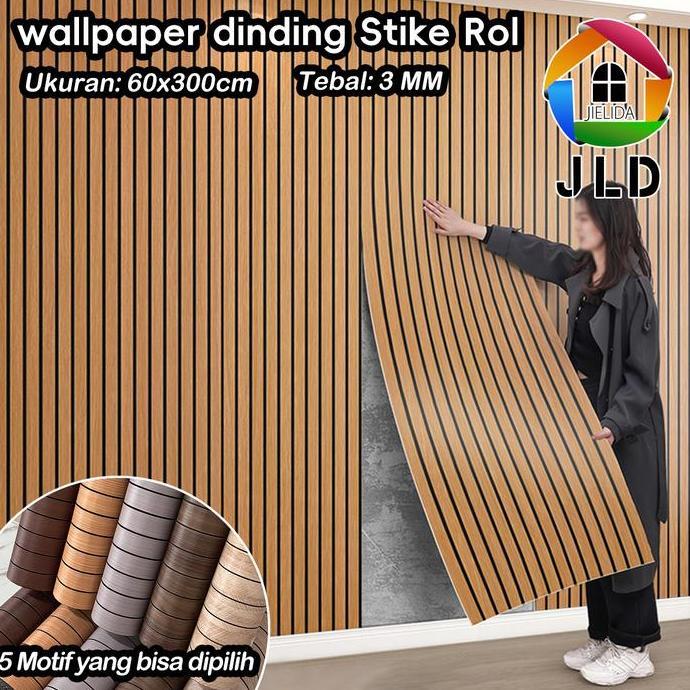 1roll isi 60cm x 3M wallpaper dinding Peredam Suara Acoustic Panel Wall Stiker Dinding 3D Uk 60cm*30