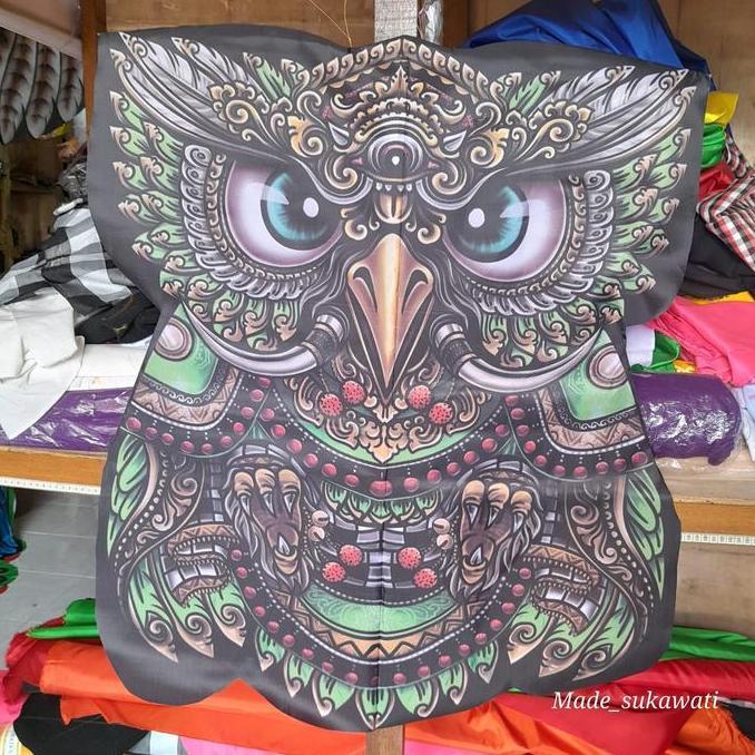 Layangan Celepuk Printing Caling gading burung knockdown layang