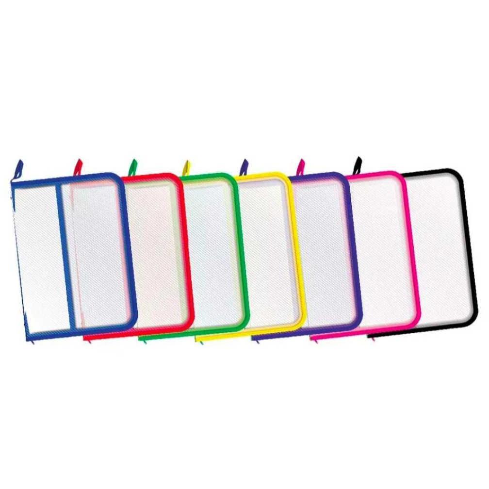 MAP PLASTIK ZIPPER RESLETING TEBAL UKURAN BESAR/KECIL